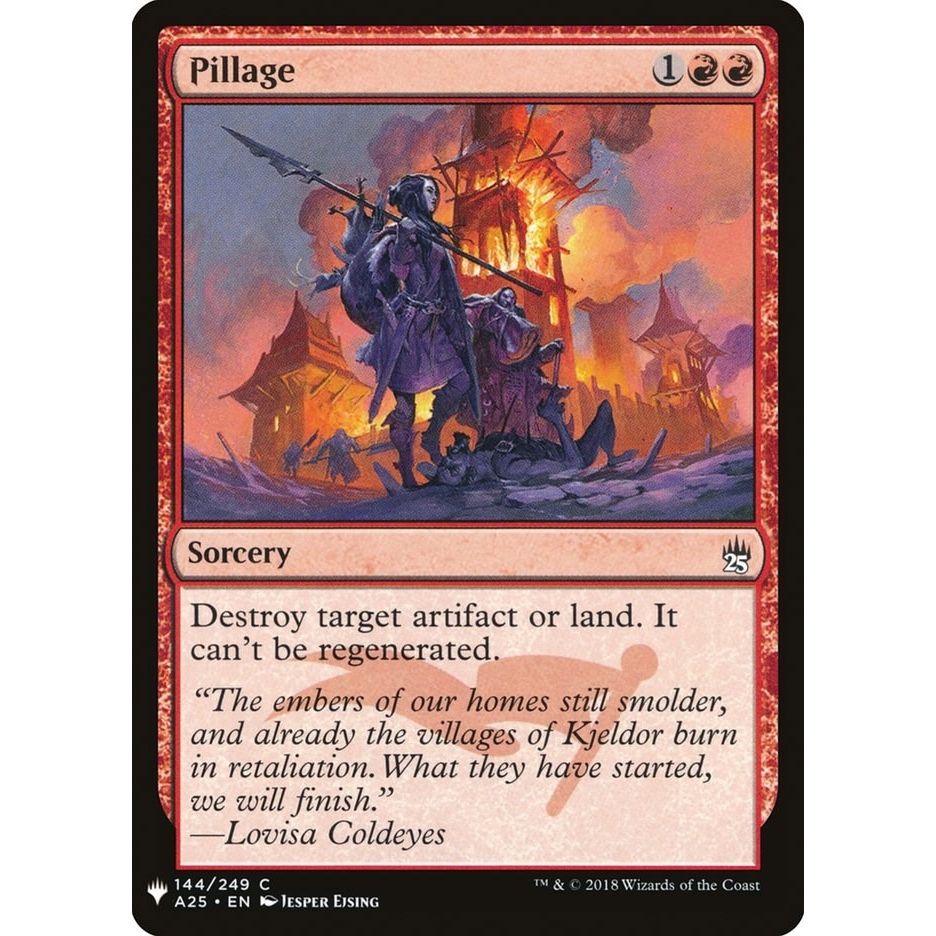 Image for Pillage (144) (LIST) - Magic: The Gathering