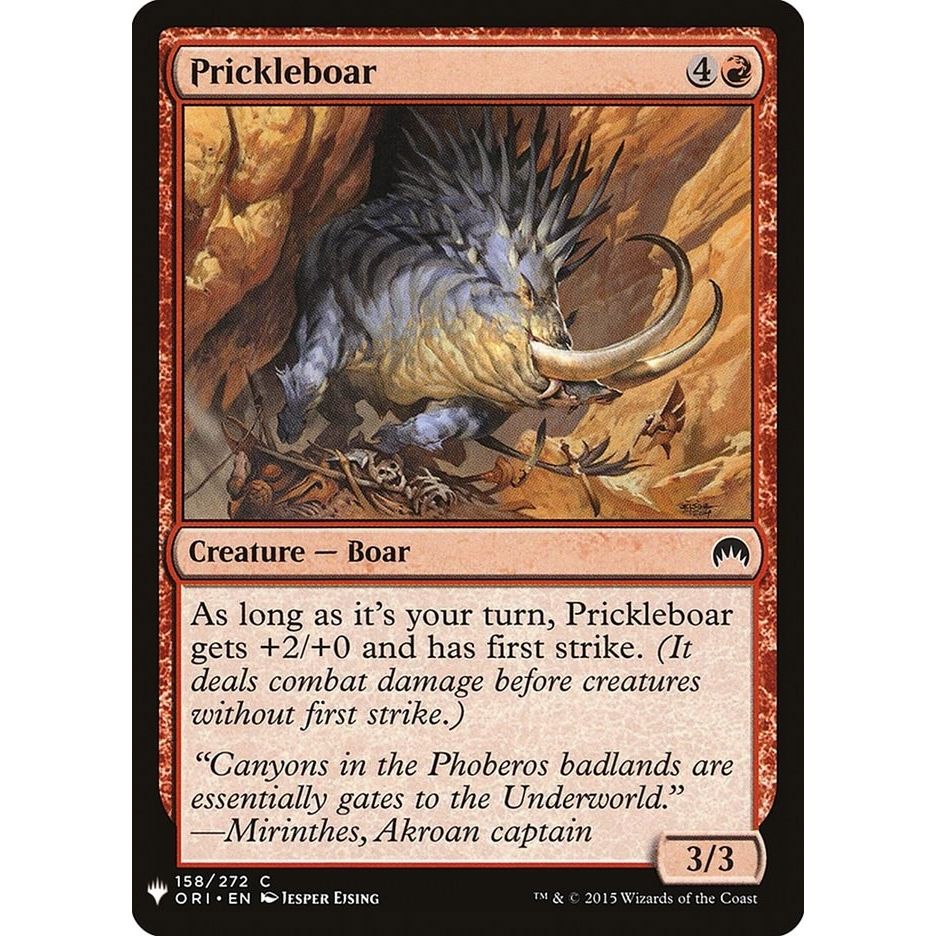 Image for Prickleboar (158) (LIST) - Magic: The Gathering