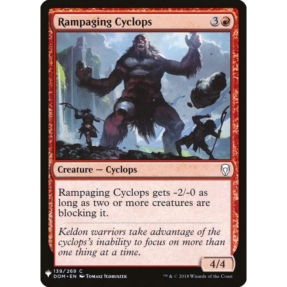 Image for Rampaging Cyclops (139) (LIST) - Magic: The Gathering
