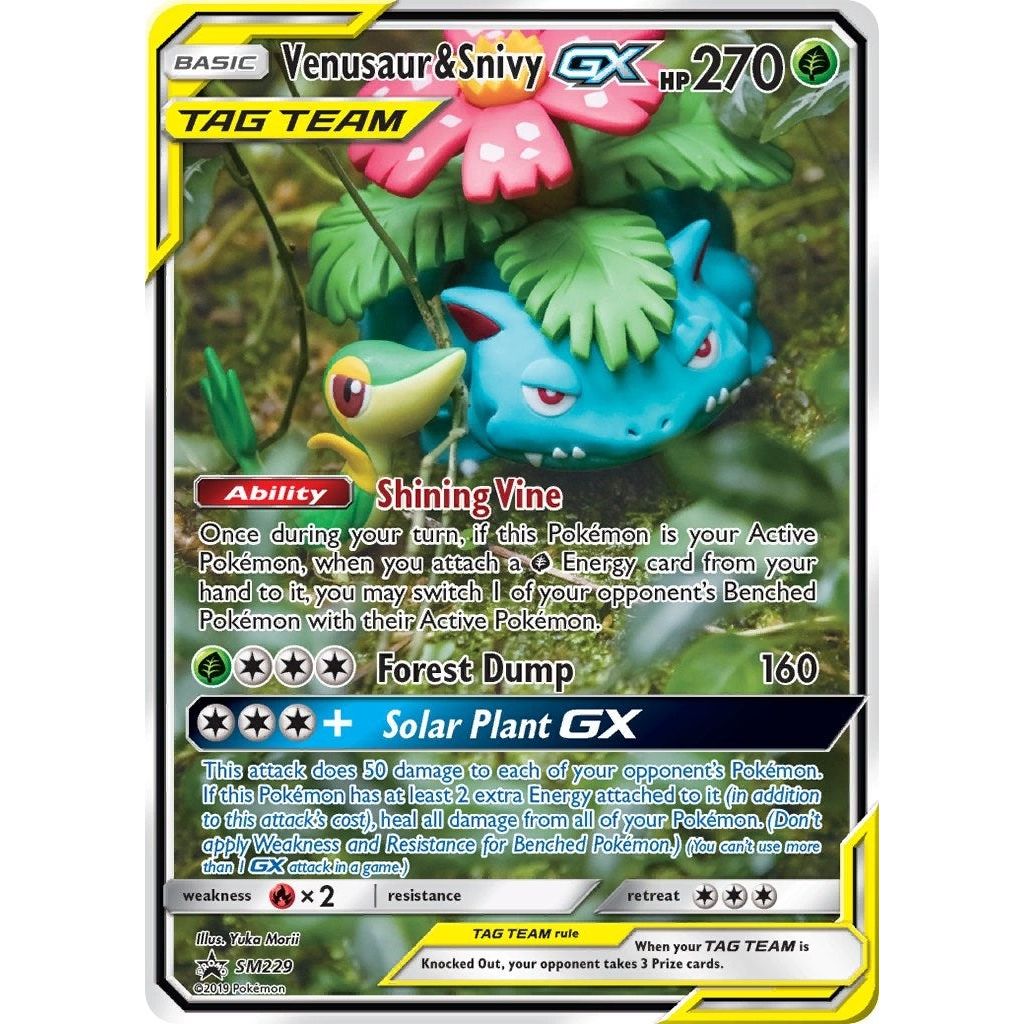 Image for Venusaur & Snivy GX - SM229 (SM229) (SMP) - Pokemon