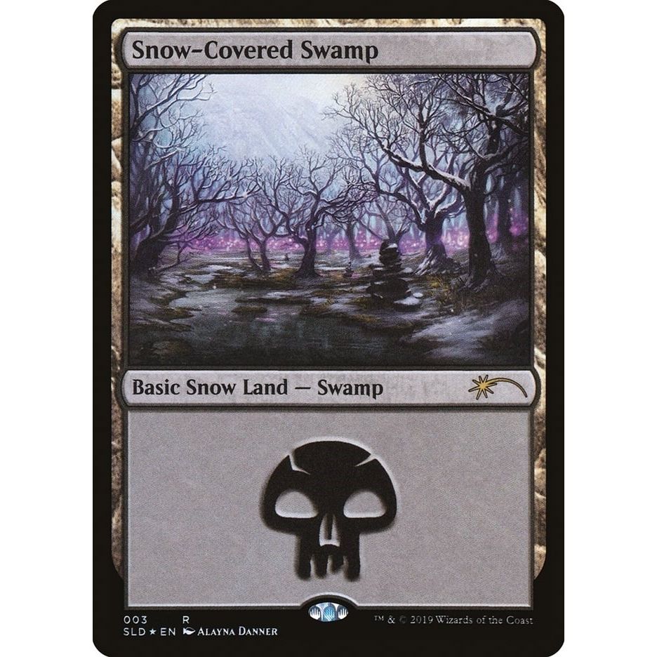 Image for Snow-Covered Swamp (3) (3) (SLD) - Magic: The Gathering