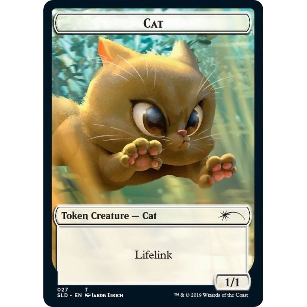 Image for Cat (027) // Cat (028) Double-sided Token (27) (SLD) - Magic: The Gathering