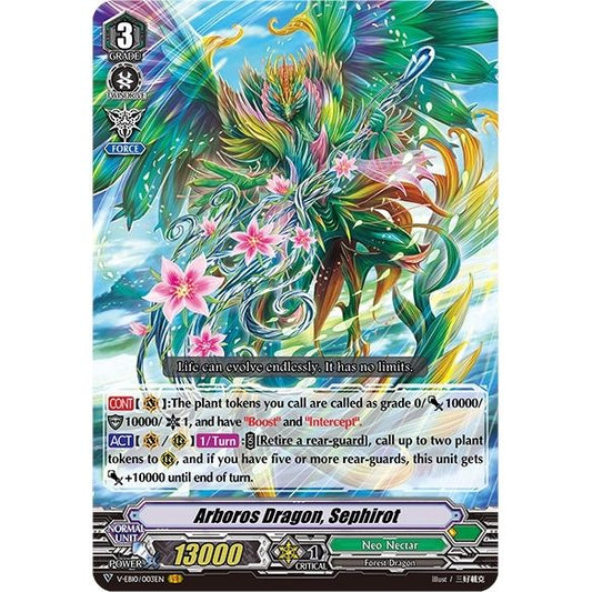 Image for Arboros Dragon, Sephirot (V-EB10/003EN) (V-EB10) - Cardfight Vanguard