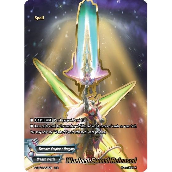 Image for Warlord Sword Released (S-RC01/008EN) (S-RC01) - Future Card BuddyFight