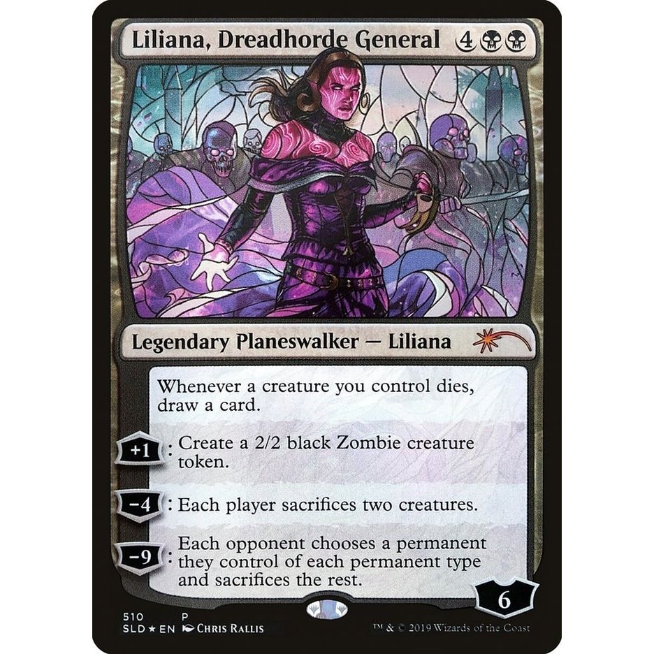 Image for Liliana, Dreadhorde General (Stained Glass) (510) (SLD) - Magic: The Gathering