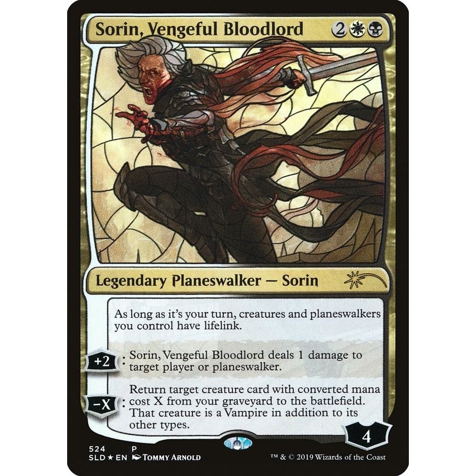 Image for Sorin, Vengeful Bloodlord (Stained Glass) (524) (SLD) - Magic: The Gathering