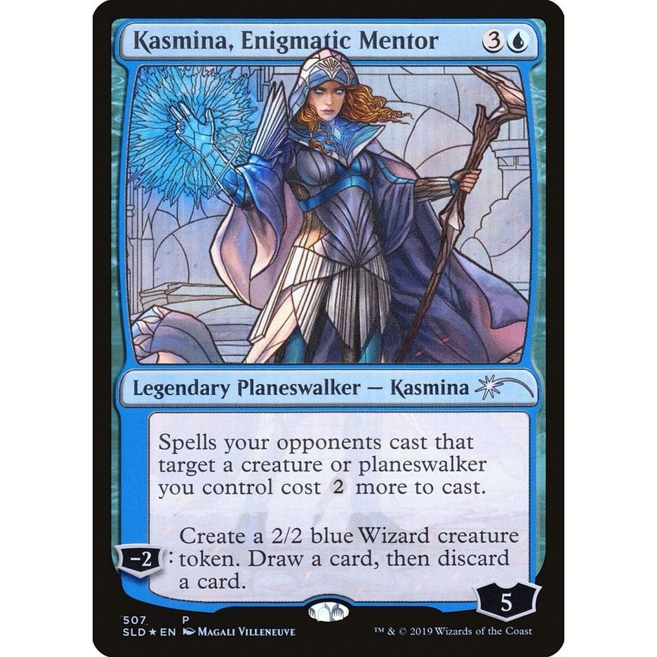 Image for Kasmina, Enigmatic Mentor (Stained Glass) (507) (SLD) - Magic: The Gathering