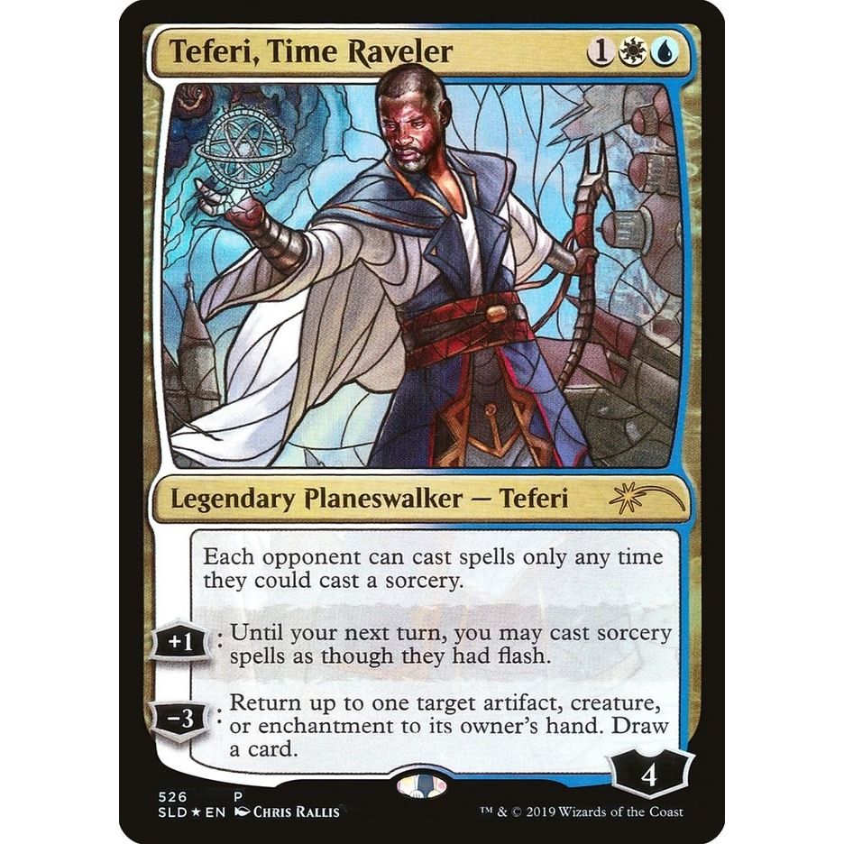 Image for Teferi, Time Raveler (Stained Glass) (526) (SLD) - Magic: The Gathering