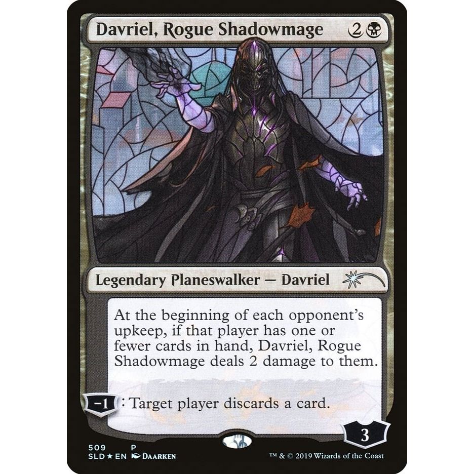 Image for Davriel, Rogue Shadowmage (Stained Glass) (509) (SLD) - Magic: The Gathering