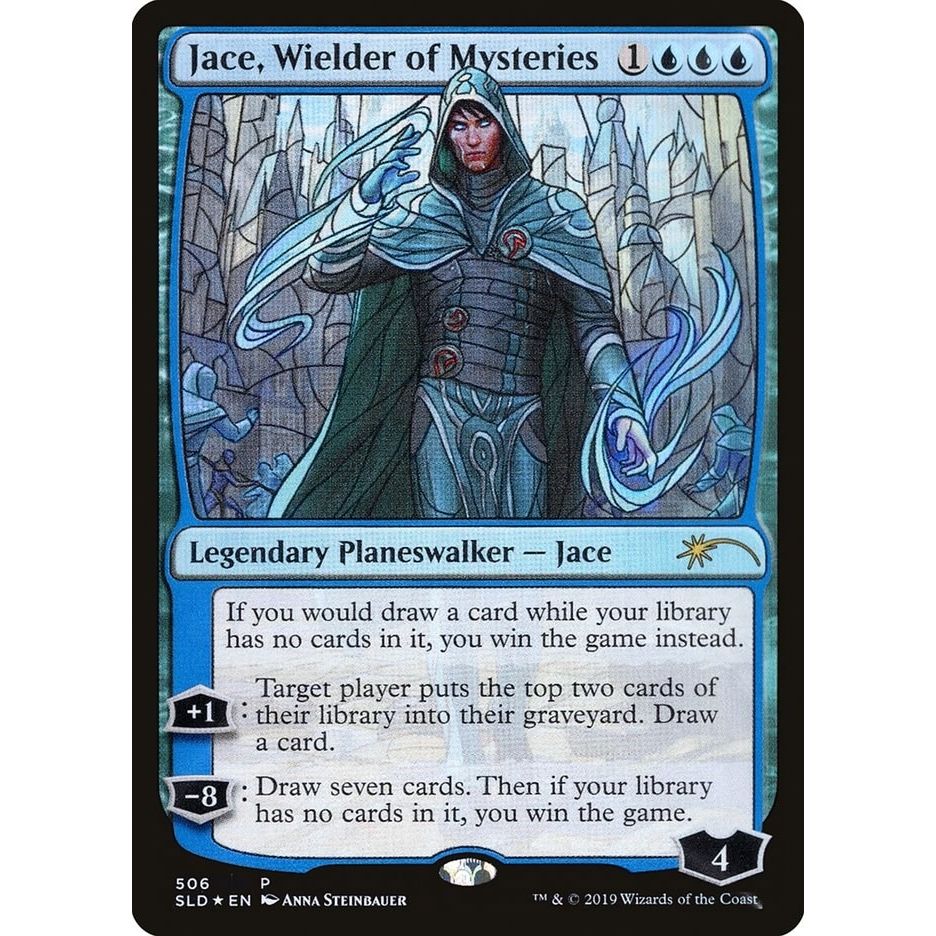 Image for Jace, Wielder of Mysteries (Stained Glass) (506) (SLD) - Magic: The Gathering