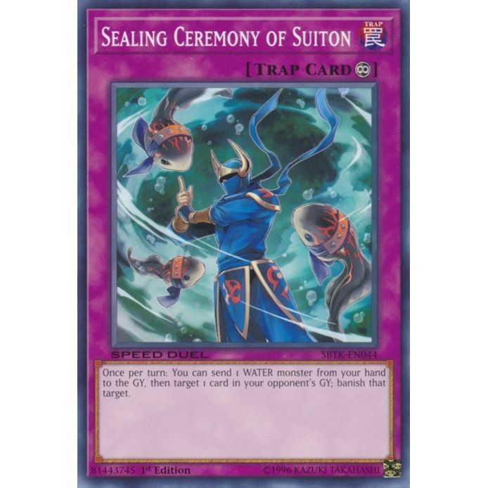 Image for Sealing Ceremony of Suiton (SBTK-EN044) (SBTK) - YuGiOh