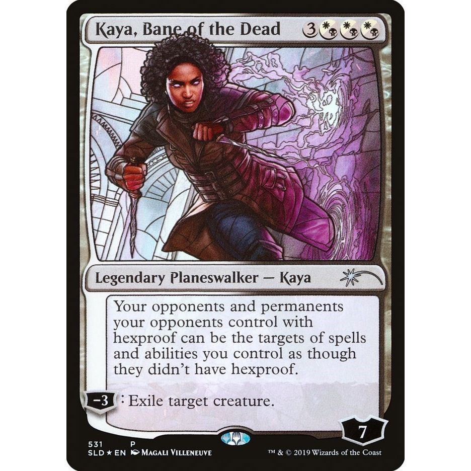 Image for Kaya, Bane of the Dead (Stained Glass) (531) (SLD) - Magic: The Gathering