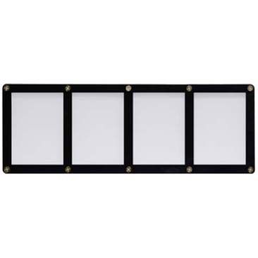 Image for 4-Card Black Frame Screwdown Holder - Collectible Storage