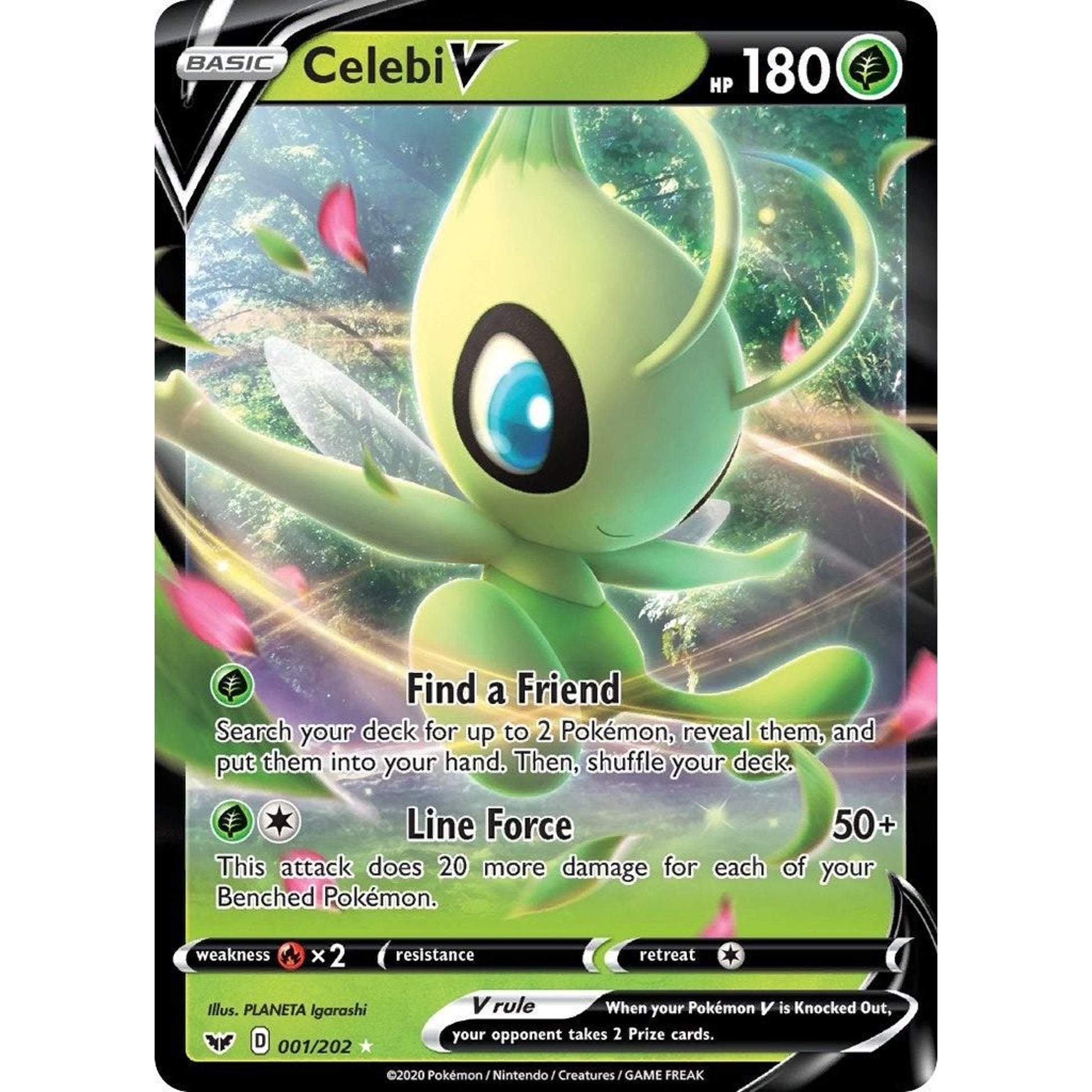 Image for Celebi V (001/202) (SWSH01) - Pokemon