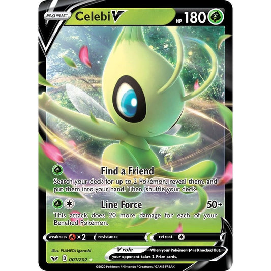 Image for Celebi V (001/202) (SWSH01) - Pokemon