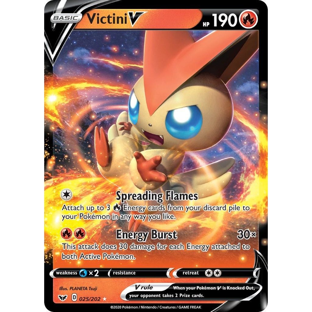Image for Victini V (025/202) (SWSH01) - Pokemon