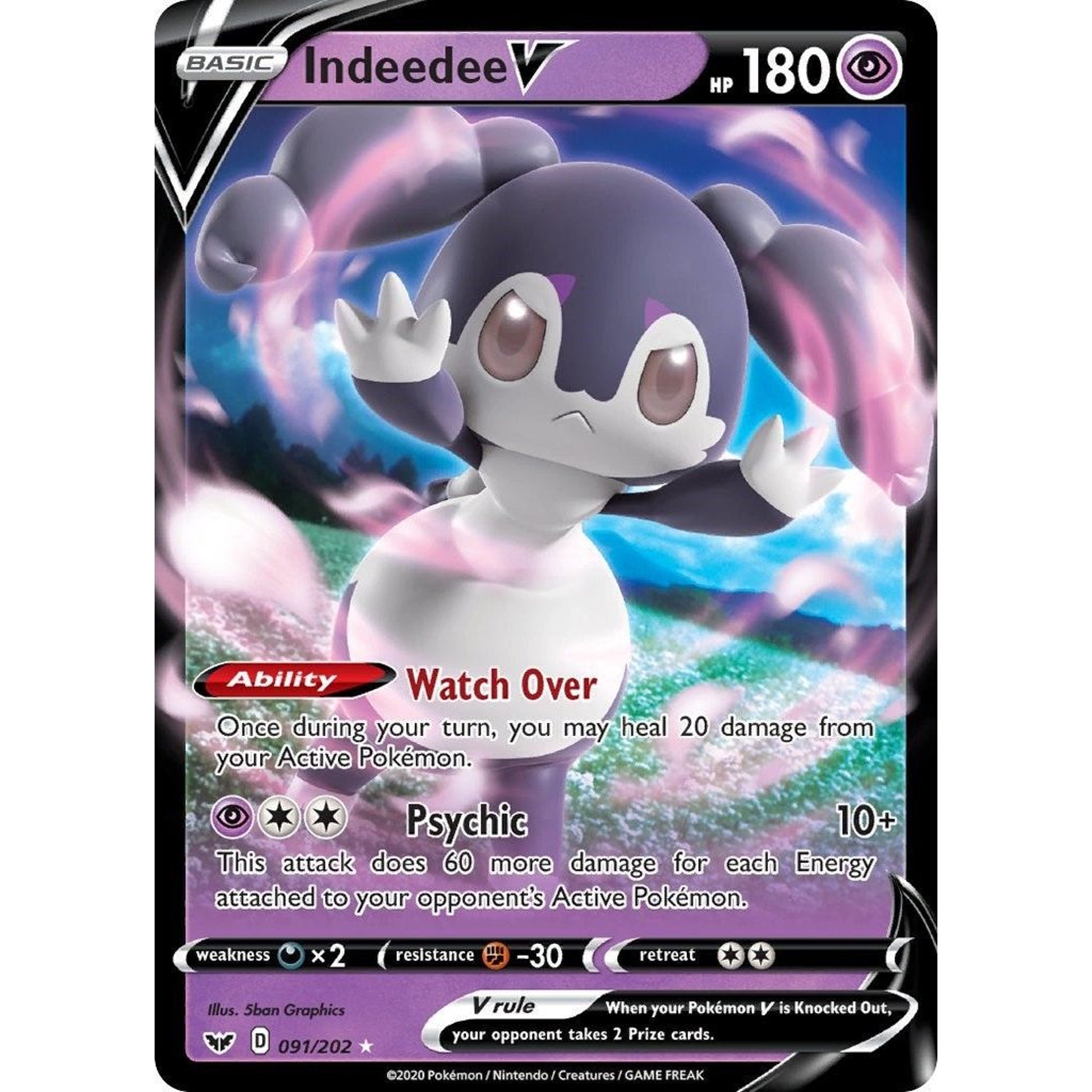 Image for Indeedee V (091/202) (SWSH01) - Pokemon