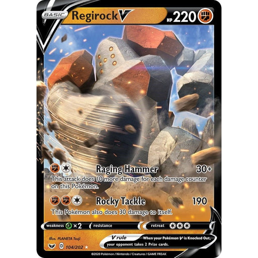 Image for Regirock V (104/202) (SWSH01) - Pokemon