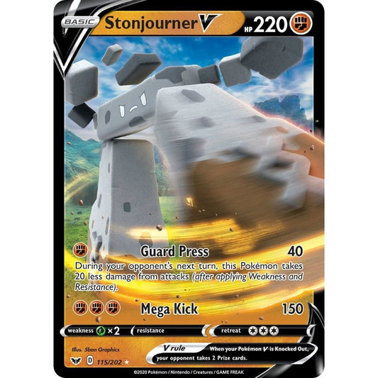 Image for Stonjourner V (115/202) (SWSH01) - Pokemon