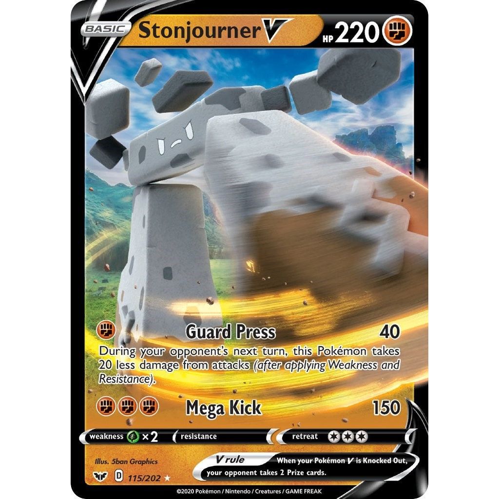Image for Stonjourner V (115/202) (SWSH01) - Pokemon