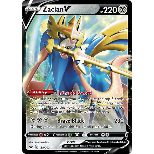 Image for Zacian V (138/202) (SWSH01) - Pokemon