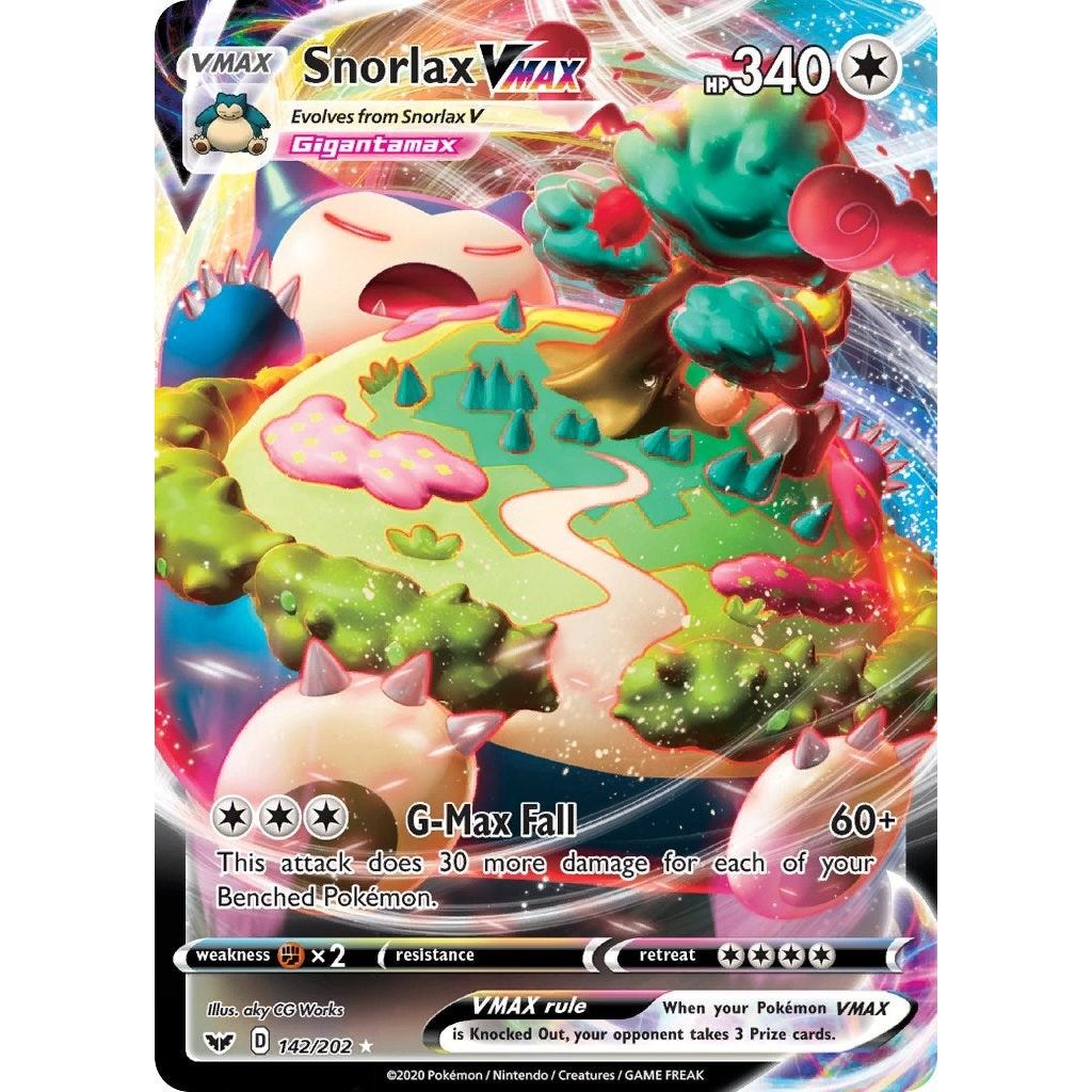Image for Snorlax VMAX (142/202) (SWSH01) - Pokemon