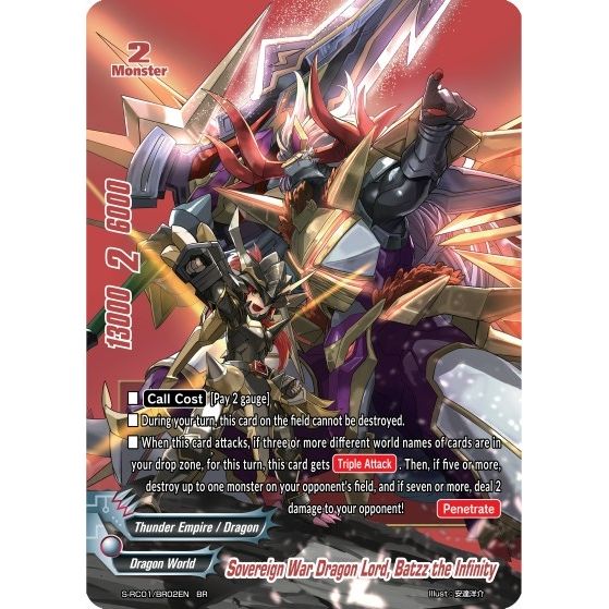 Image for Sovereign War Dragon Lord, Batzz the Infinity (S-RC01/BR02EN) (S-RC01) - Future Card BuddyFight
