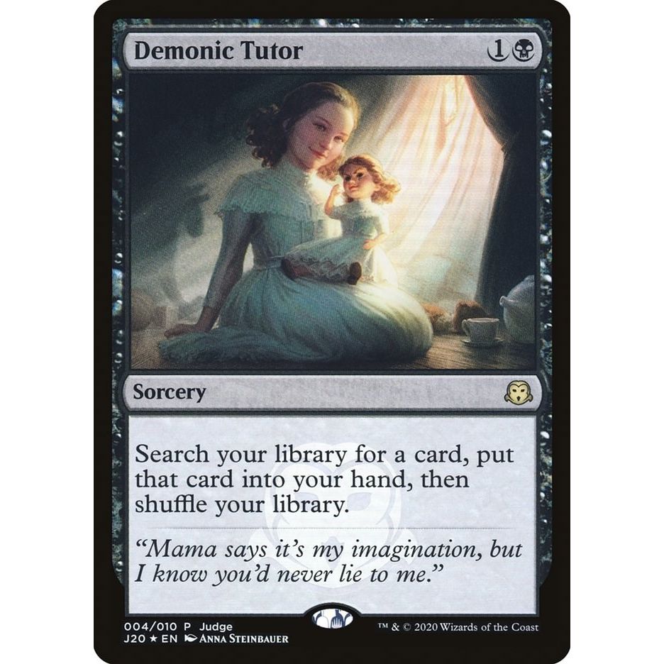 Image for Demonic Tutor (J20) (4) (JDG) - Magic: The Gathering