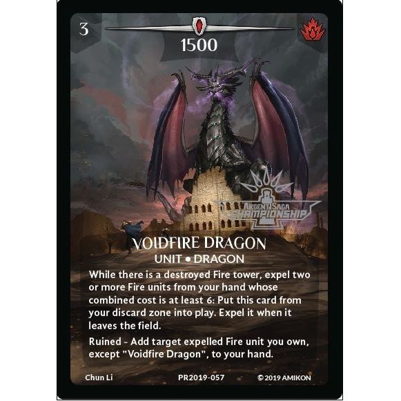 Image for Voidfire Dragon (Full Art) (Argent Saga Championship - Stamped) (PR2019-057) (PR) - Argent Saga TCG