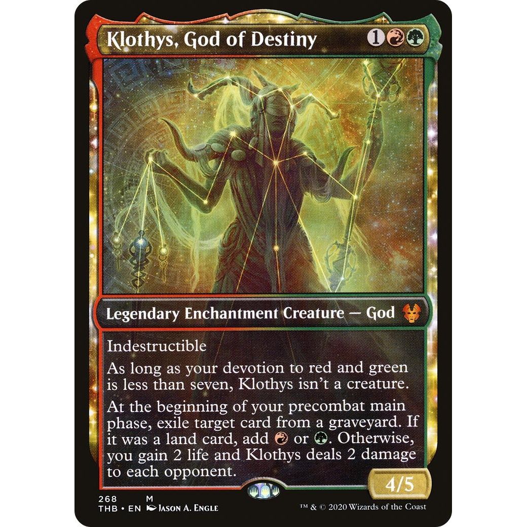 Image for Klothys, God of Destiny (Showcase) (268) (THB) - Magic: The Gathering
