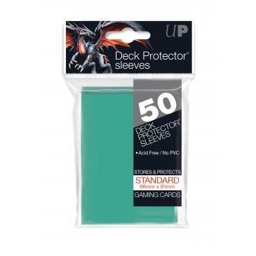Image for Standard Sized Deck Protector Sleeves - Aqua (50-Pack) - Card Sleeves