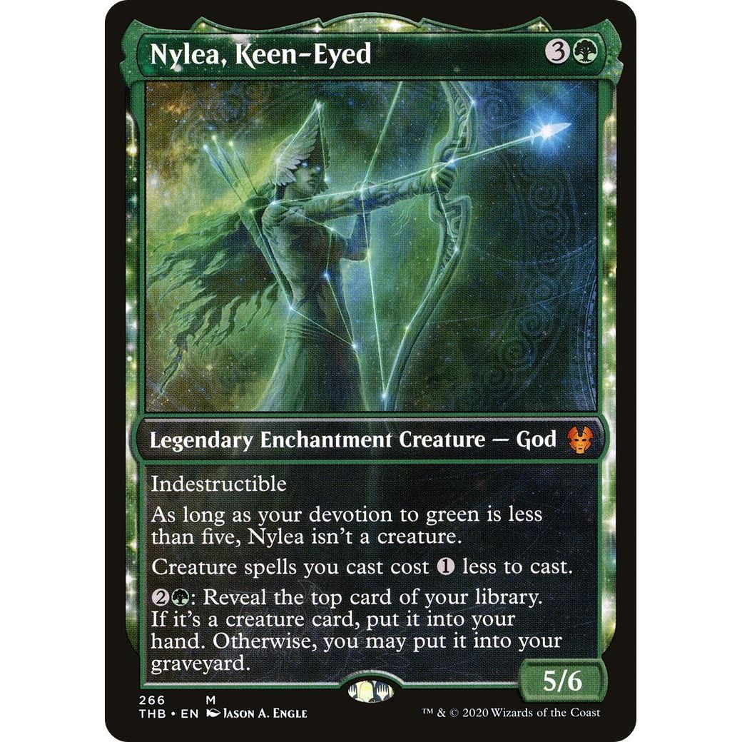 Image for Nylea, Keen-Eyed (Showcase) (266) (THB) - Magic: The Gathering