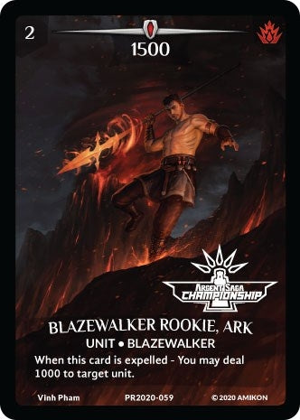 Image for Blazewaker Rookie, Ark (Full Art) (Argent Saga Championship - Stamped) (PR2020-059) (PR) - Argent Saga TCG
