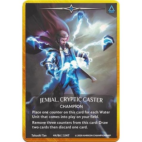 Image for Jemial, Cryptic Caster (Regular Art Gold Metal Prize Card) (44/86 1INT) (PR) - Argent Saga TCG