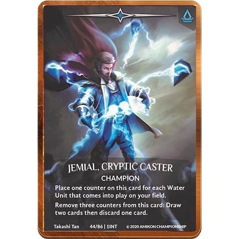 Image for Jemial, Cryptic Caster (Regular Art Bronze Metal Prize Card) (44/86 1INT) (PR) - Argent Saga TCG