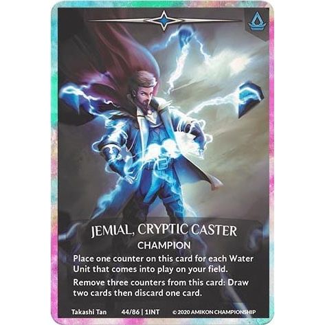 Image for Jemial, Cryptic Caster (Regular Art Rainbow Metal Prize Card) (44/86 1INT) (PR) - Argent Saga TCG