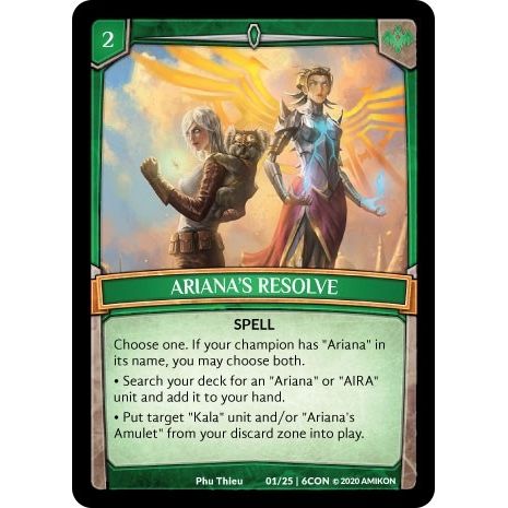 Image for Ariana's Resolve (01/25 | 6CON) (CON) - Argent Saga TCG