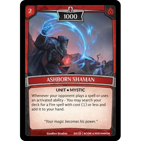 Image for Ashborn Shaman (03/25 | 6CON) (CON) - Argent Saga TCG
