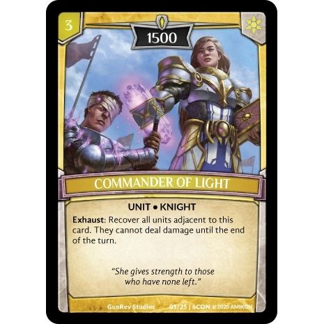 Image for Commander of Light (05/25 | 6CON) (CON) - Argent Saga TCG