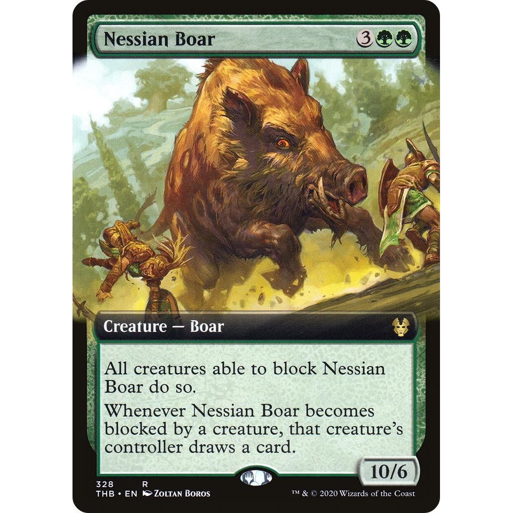 Image for Nessian Boar (Extended Art) (328) (THB) - Magic: The Gathering