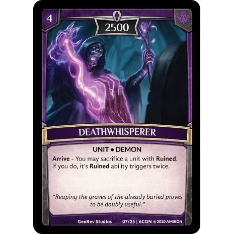 Image for Deathwhisperer (07/25 | 6CON) (CON) - Argent Saga TCG