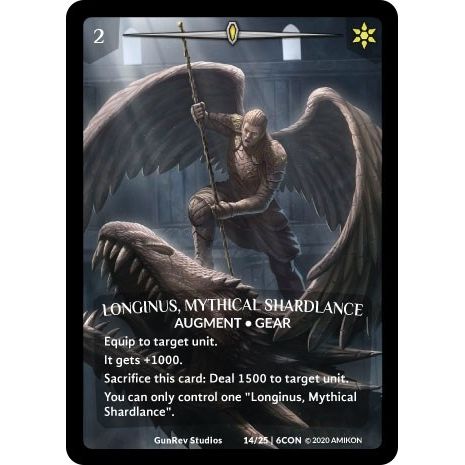 Image for Longinus, Mythical Shardlance (Full Art) (14/25 | 6CON) (CON) - Argent Saga TCG