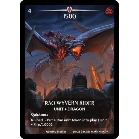 Image for Rao Wyvern Rider (Full Art) (16/25 | 6CON) (CON) - Argent Saga TCG