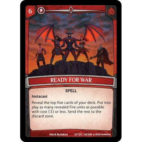 Image for Ready for War (17/25 | 6CON) (CON) - Argent Saga TCG