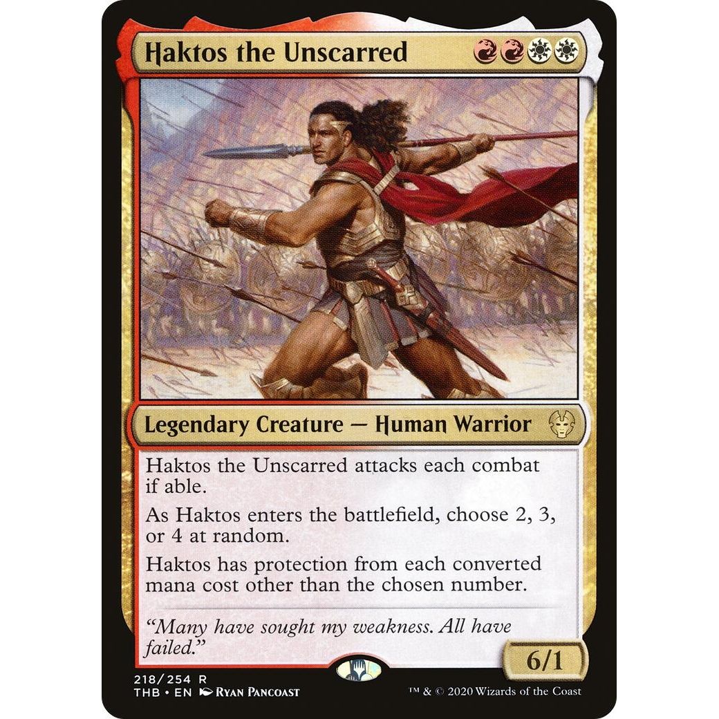 Image for Haktos the Unscarred (218) (THB) - Magic: The Gathering