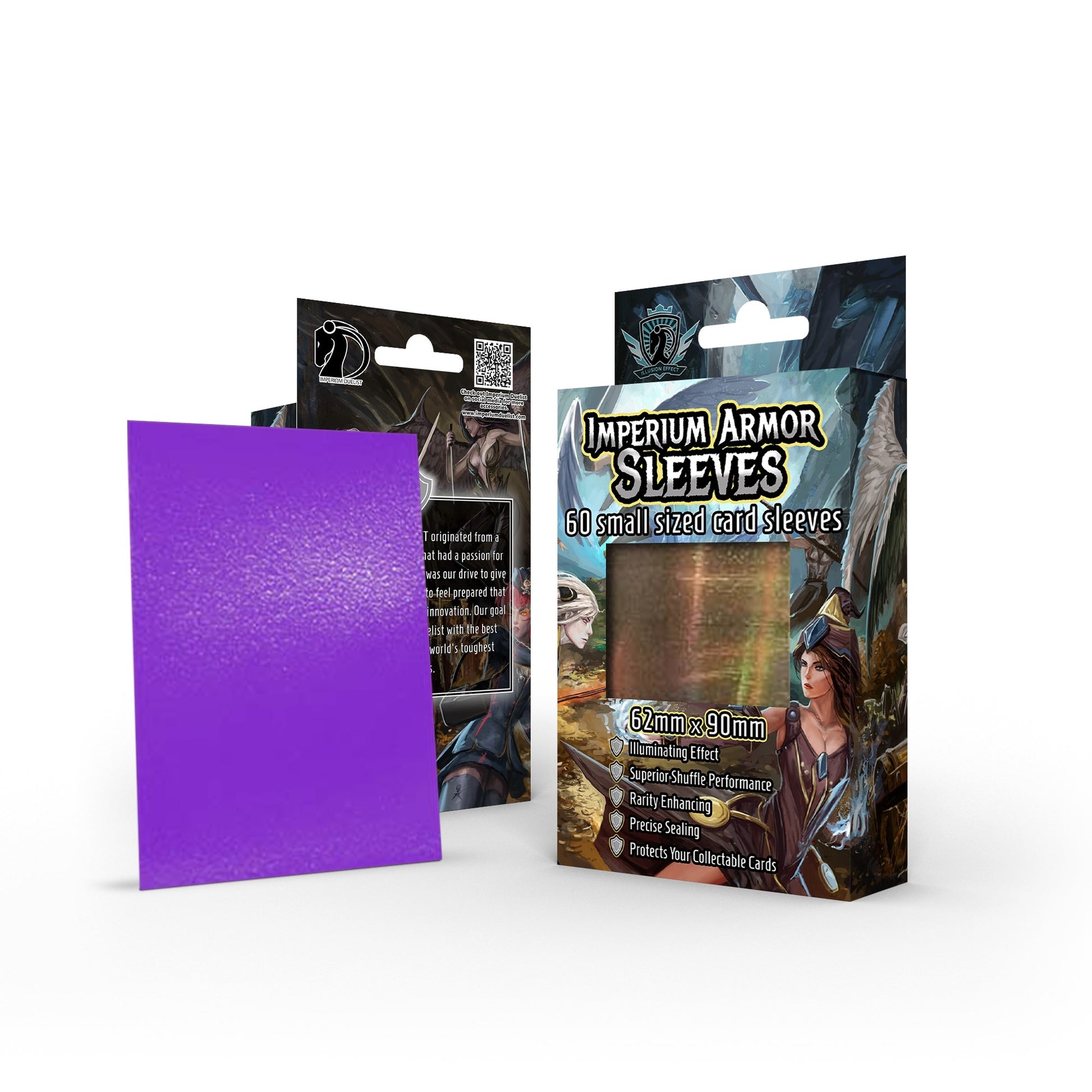 Image for Imperium Armor Sleeves Illusion Effect: Parallel - Grape Purple (60-Pack) - Card Sleeves