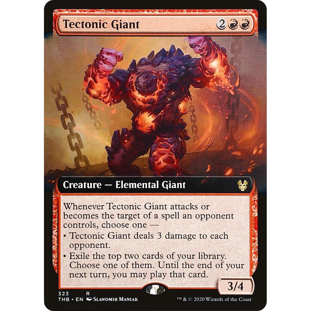 Image for Tectonic Giant (Extended Art) (323) (THB) - Magic: The Gathering