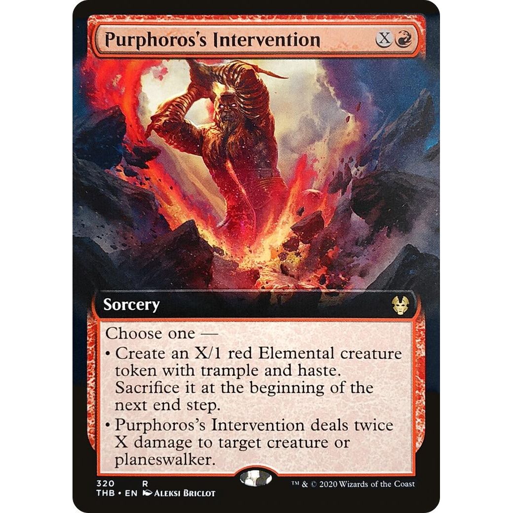 Image for Purphoros's Intervention (Extended Art) (320) (THB) - Magic: The Gathering