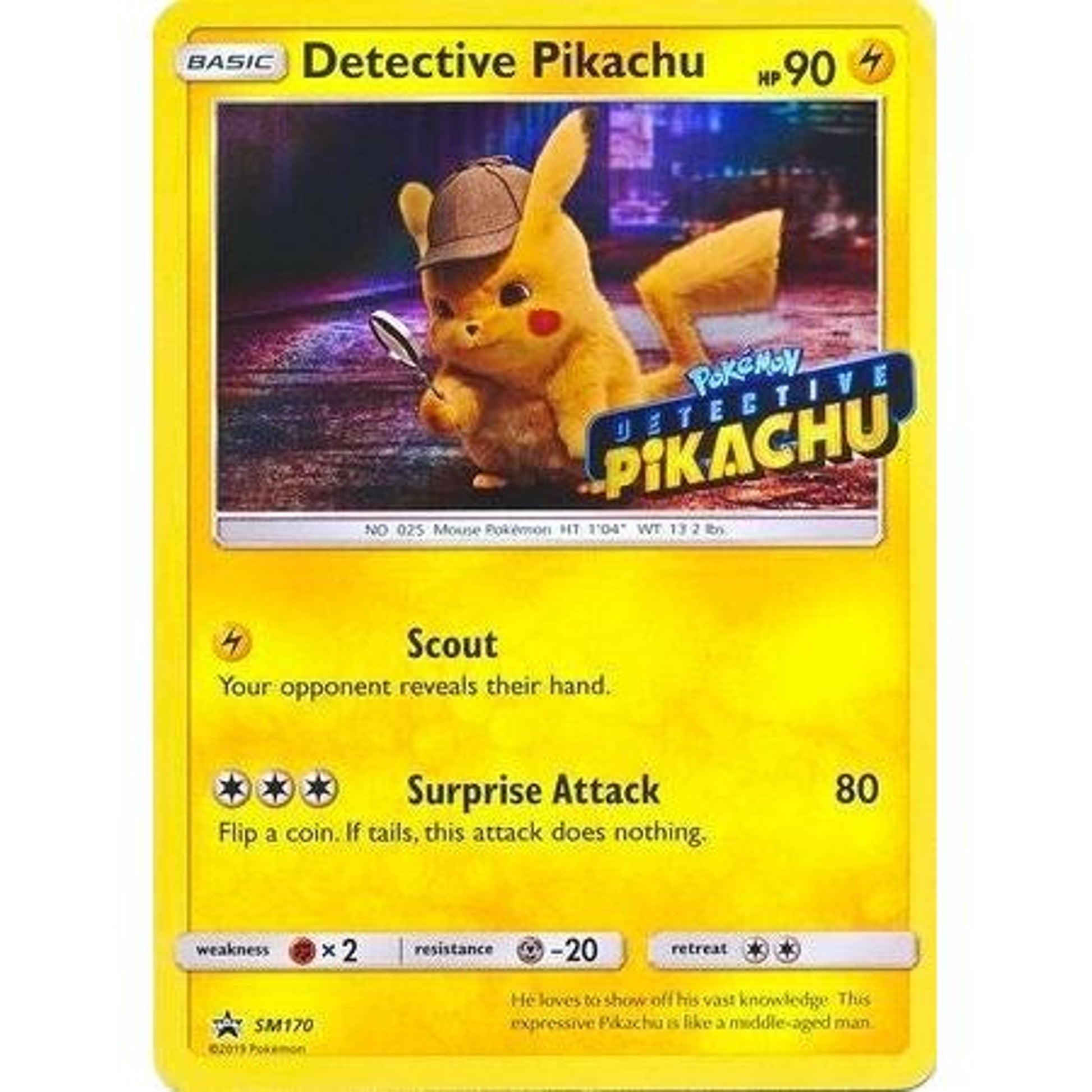 Image for Detective Pikachu - SM170 (Stamped) (SM170) (SMP) - Pokemon