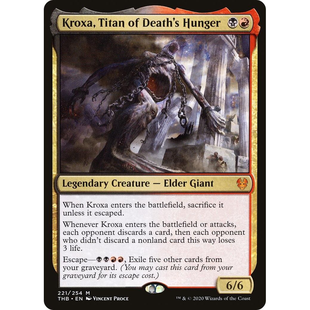 Image for Kroxa, Titan of Death's Hunger (221) (THB) - Magic: The Gathering
